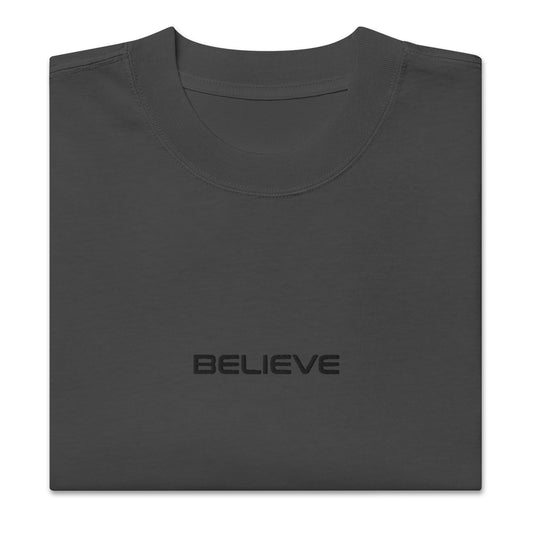 "BELIEVE" Embroidered Tee